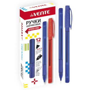 Ручка шариковая 'deVENTE. Triolino Translucent' серия Speed Pro, d=0,7 мм, масл. осн, синяя, 5073842